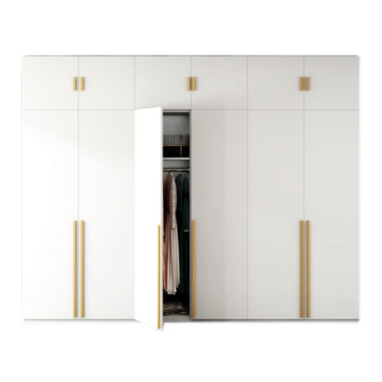 Luxury hot sale wardrobe closet particle board bedroom furniture organizer fiber wardrobes furniture