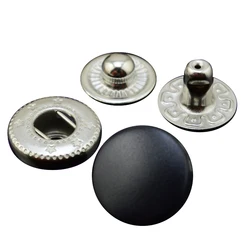 Metal colored grey plastic 12.5mm spring snap fastener