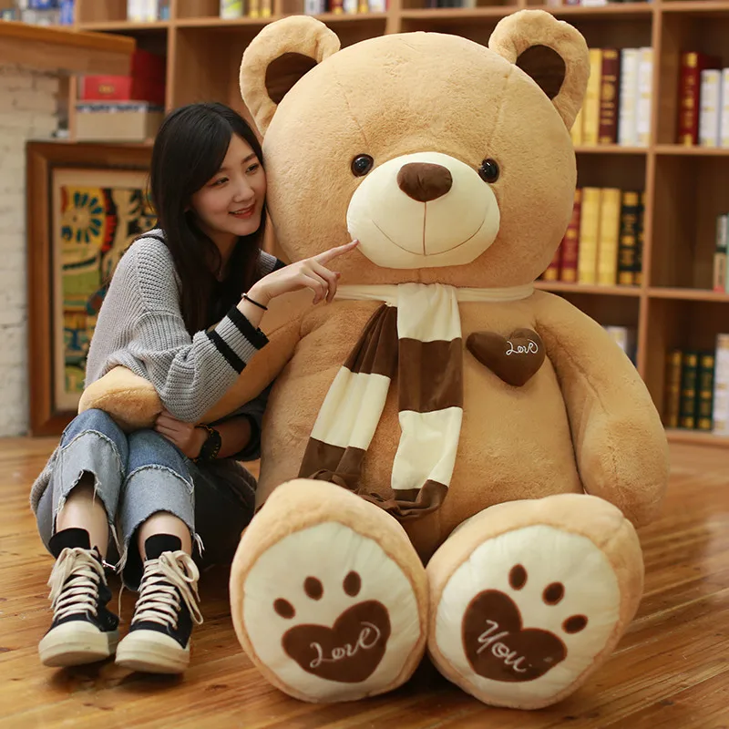 Customized Heart Shape Big size Soft Cuddly Plush Stuffed Giant Teddy Bear