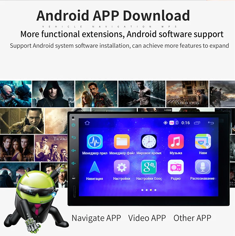 Factory Hot Sale HD 7-inch Touch Screen FM Radio GPS Navigation User Manual Car Mp5 Player