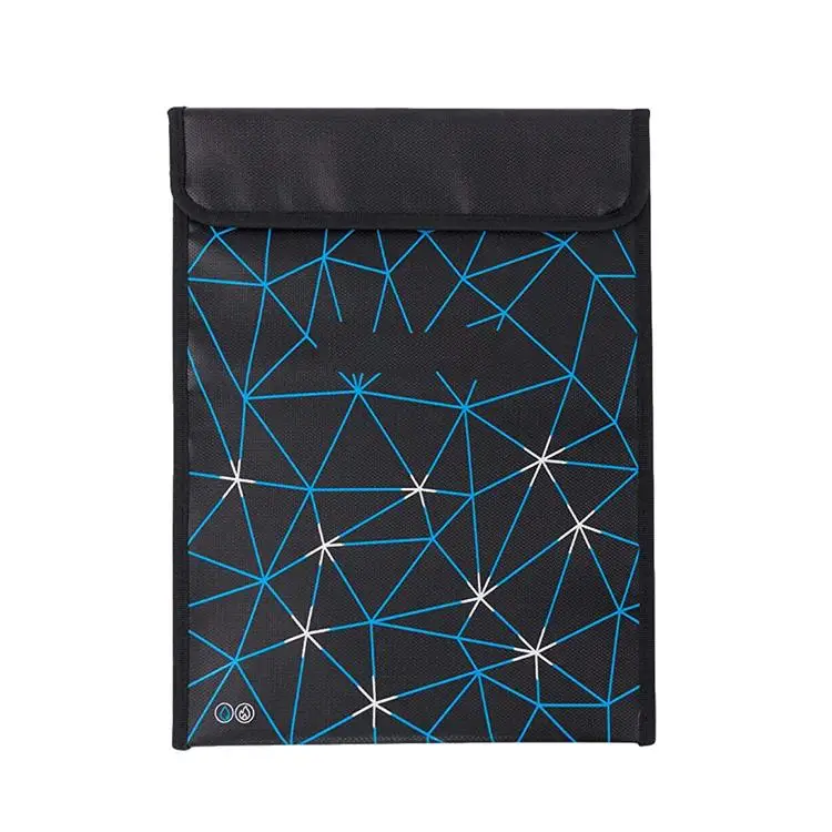 
2 Fireproof Bag Fireproof Explosion-proof Document Holder Silicone-coated fiberglass non-woven fabrics 