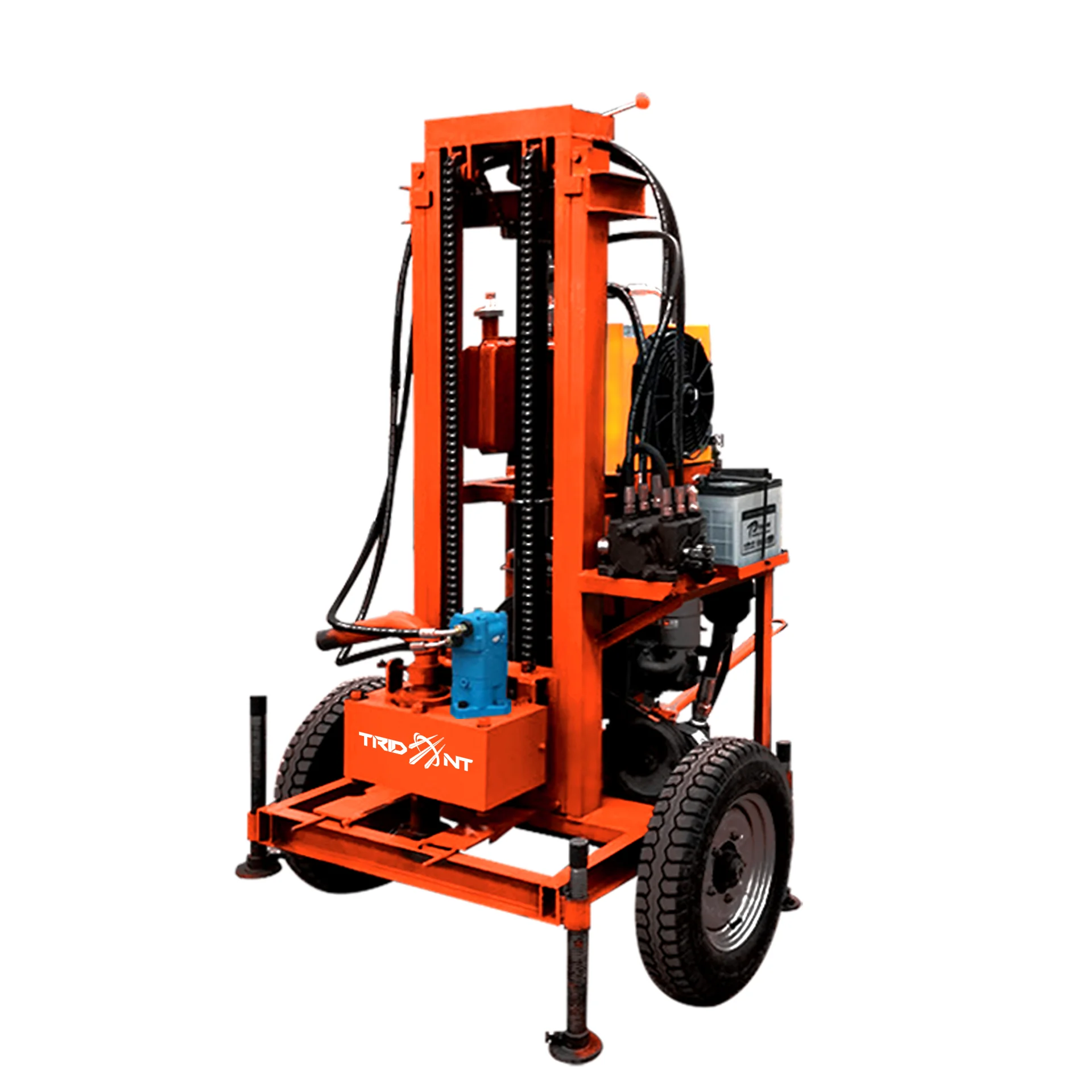 120m Depth Hydraulic Drilling Rig rock mini portable water well drilling rigs machine for sale
