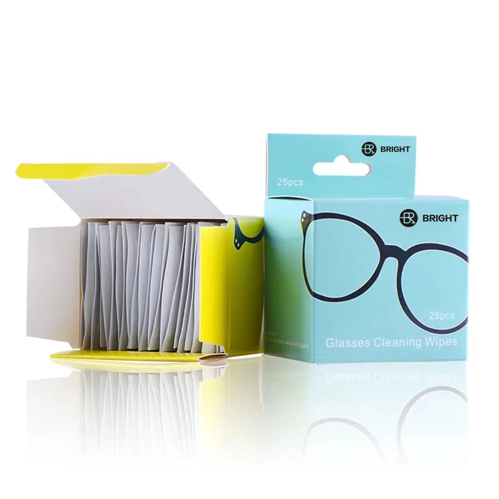 BR New Custom Wipes For Glasses, Screen Anti Fog Wipes Lens Cleaning Wet Wipes