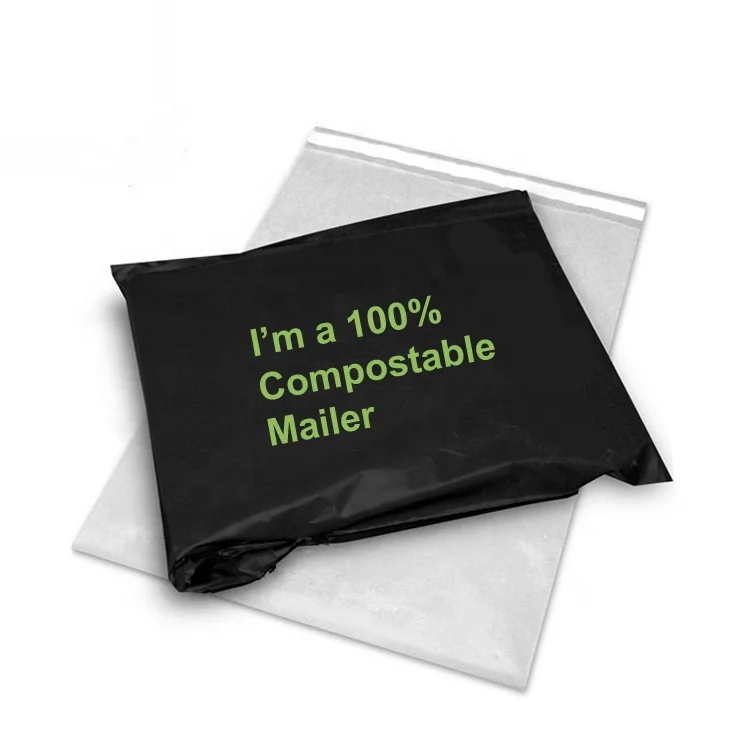 Custom Biodegradable Self Adhesive Sealed Nude Mailer Envelope Plastic Mail Packaging Bag biodegradable packaging