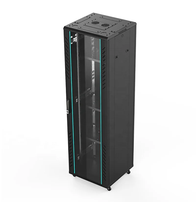 Заводской индивидуальный 6u 9u 12u 15u 18u 22u 27u 32u 37u 42u 47u 19-дюймовый SPCC холодный стальной утолщенный стандартный сетевой шкаф