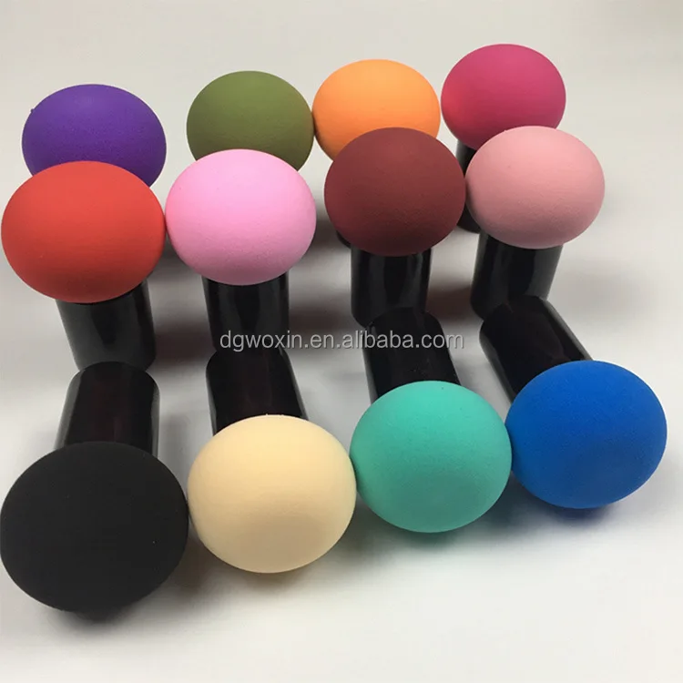 Губка для макияжа грибов с ручками и 3 чехла косметики лица: красота личная забота