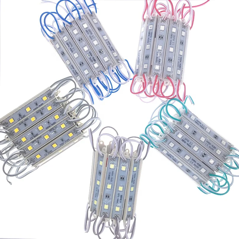 
Custom logo 12v dc white/warm white 10000-15000K 5050 smd led module 0.75Watt for channel letters and box signs 5054 Led Module 