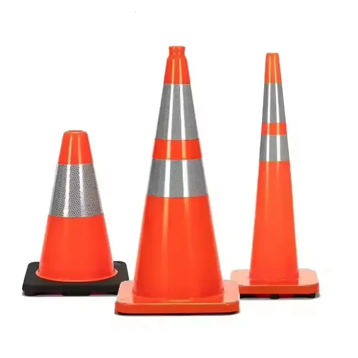 90 cm high quality durable reflective cone PVC rubber barricade warning cone