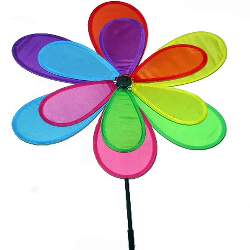 Двойное колесо, 12 лепестков, Радужный цветок, украшение