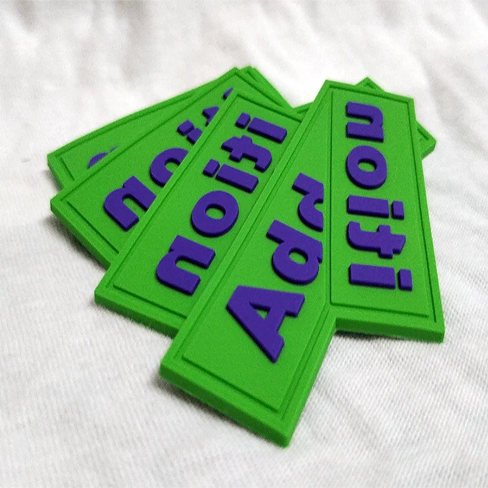Luxury Garment Accessories Customized PVC Patches 3D Silicone Rubber Labels