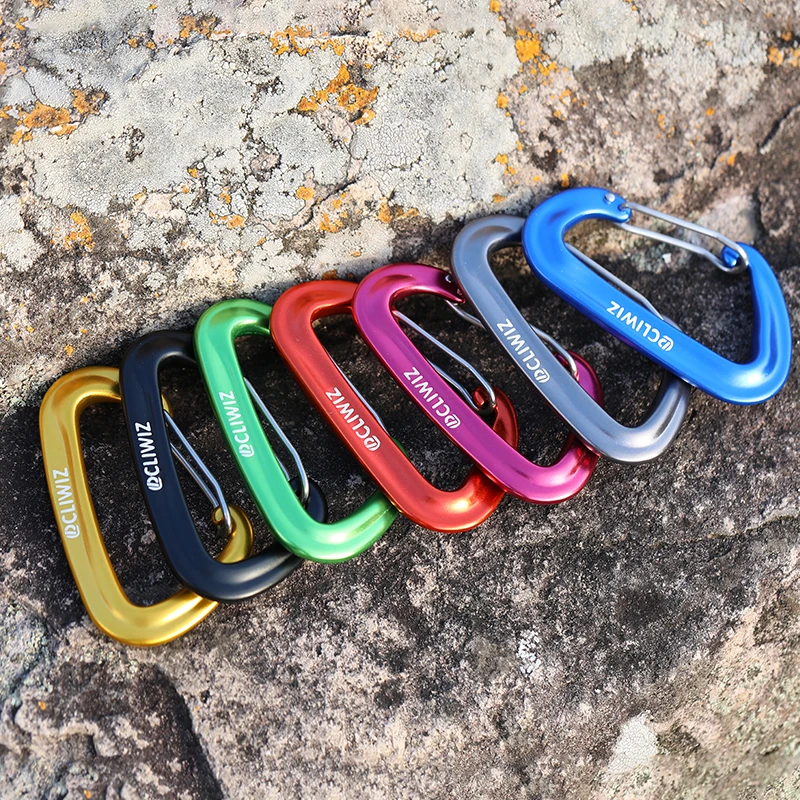JRSGS 7075 Aviation Aluminum 80*48MM 12kn Ultra-Light Outdoor climbing accessories Hammock Hooks Customized Carabiner Clips