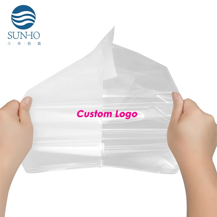 Custom Logo Printing Biodegradable Plastic Packaging Zipper Bag Clothing Garment Hoodies T-Shirt Packaging Ziplock Pouch