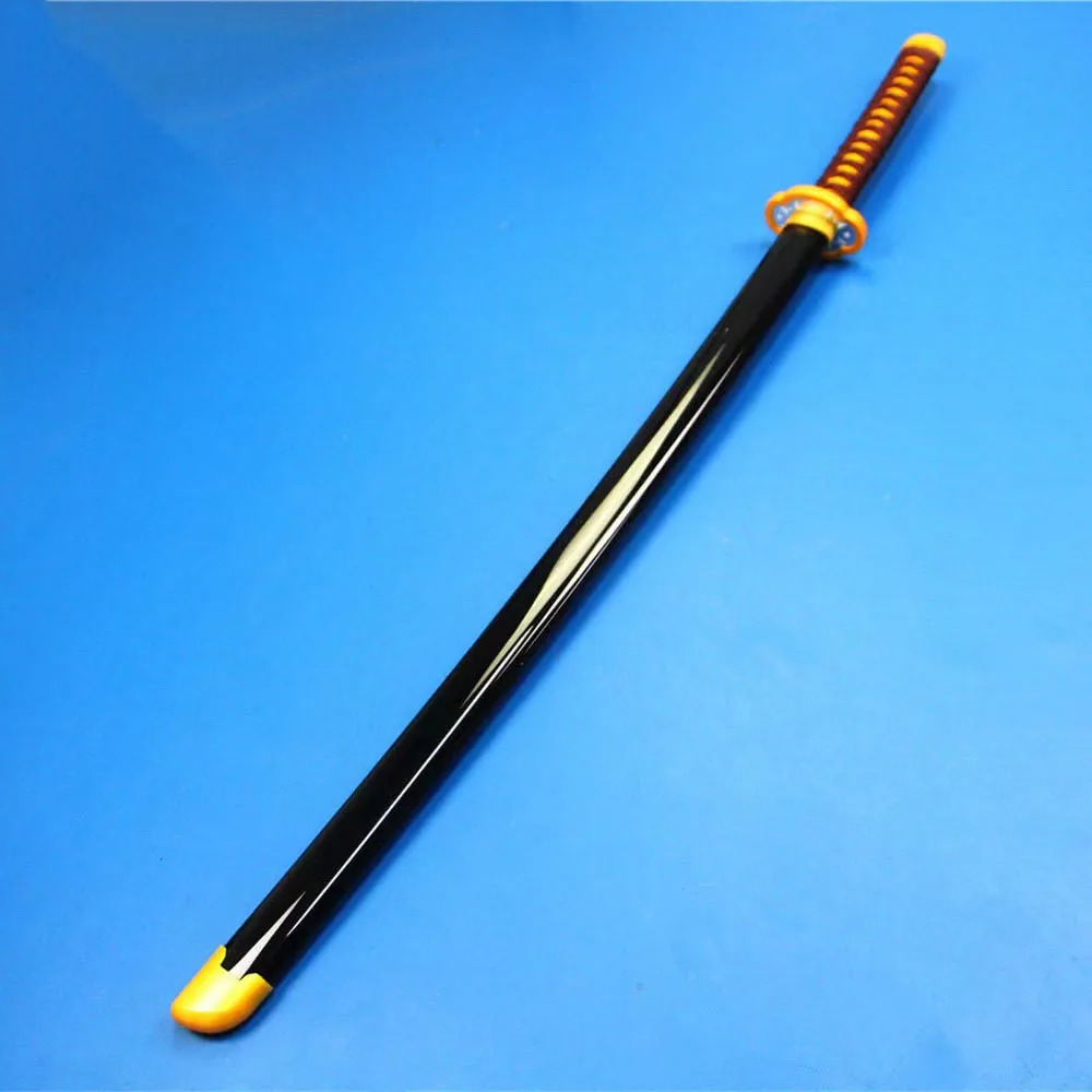 Bamboo Anime Demon Slayer Kaigaku Sword Katana Halloween Cosplay DIY Assembly Style 41 Inch