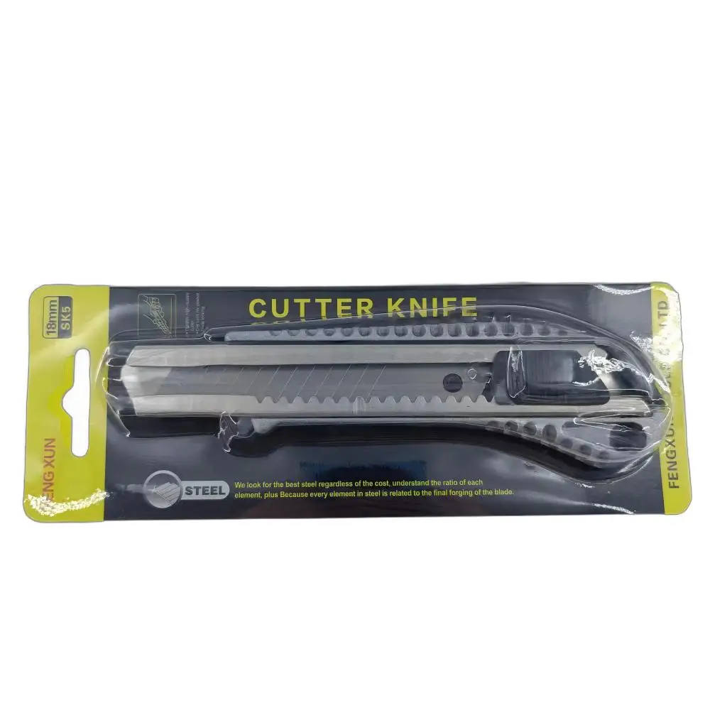 DEWEN China Factory Replacement Multi-point 18mm Serrated Snap-off Utility Knife Blades With 8 Blades For Replacement