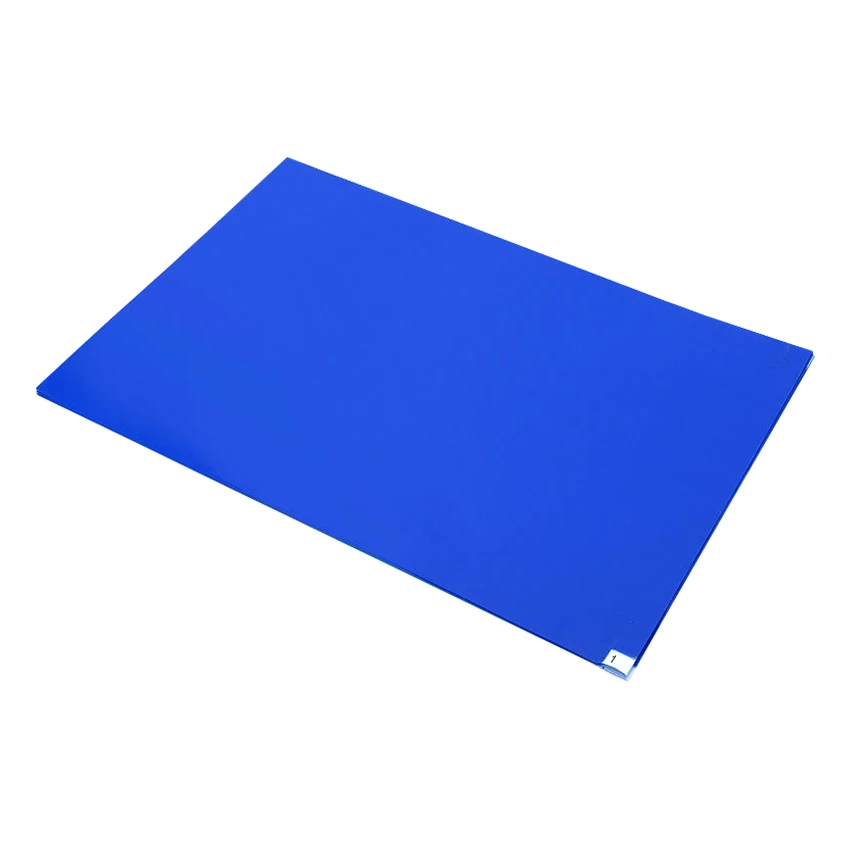 Blue PE 30 layers Esd Sticky Mat Adhesive Floor Mat Anti Slip Dust Remove Peelable Cleanroom Sticky Mat