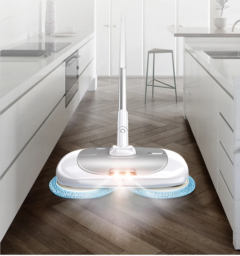 400ml Spin Dual Pads Wet and Dry Portable Cordless Electric Mop for Home Household Cleaning Microfibre Fabric Sustainable 60mins