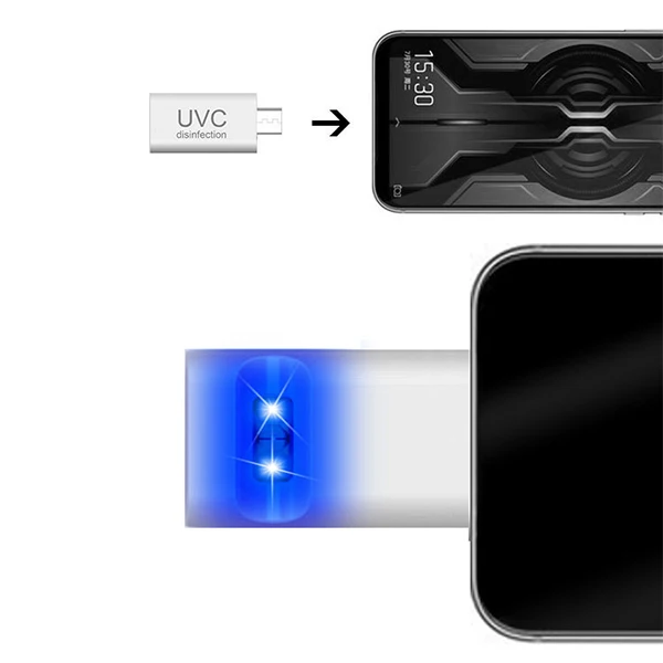 Мини USB телефон UVC LED стерилизующий свет портативная ультрафиолетовая Gemicidal лампа для IOS Android телефонов