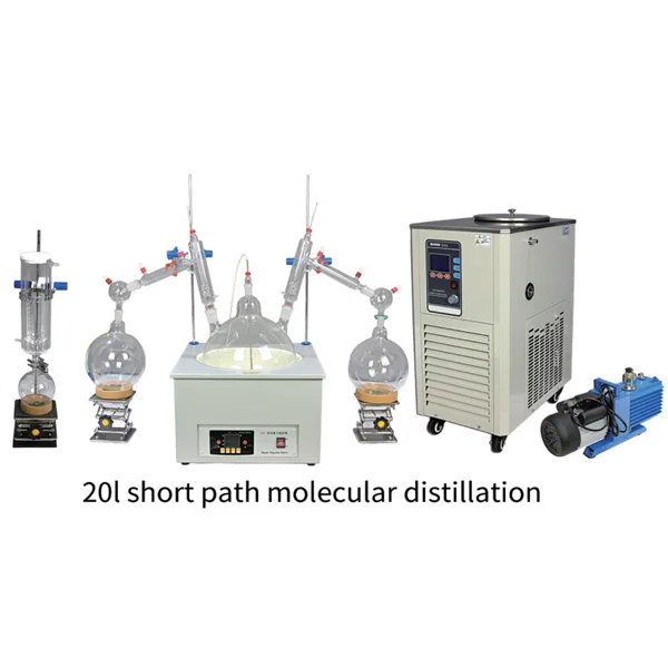 high efficiency short range molecular distillation unit system with short path evaporators Widely Used Chemical Machinery