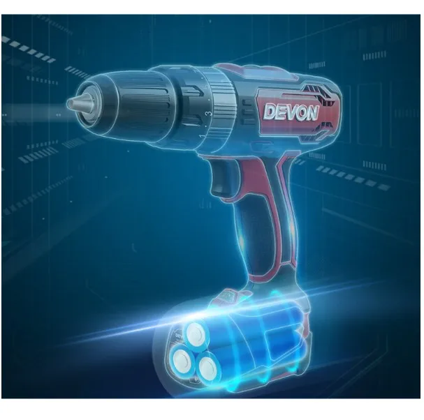 12V lithium electric percussion drill set household battery power drill