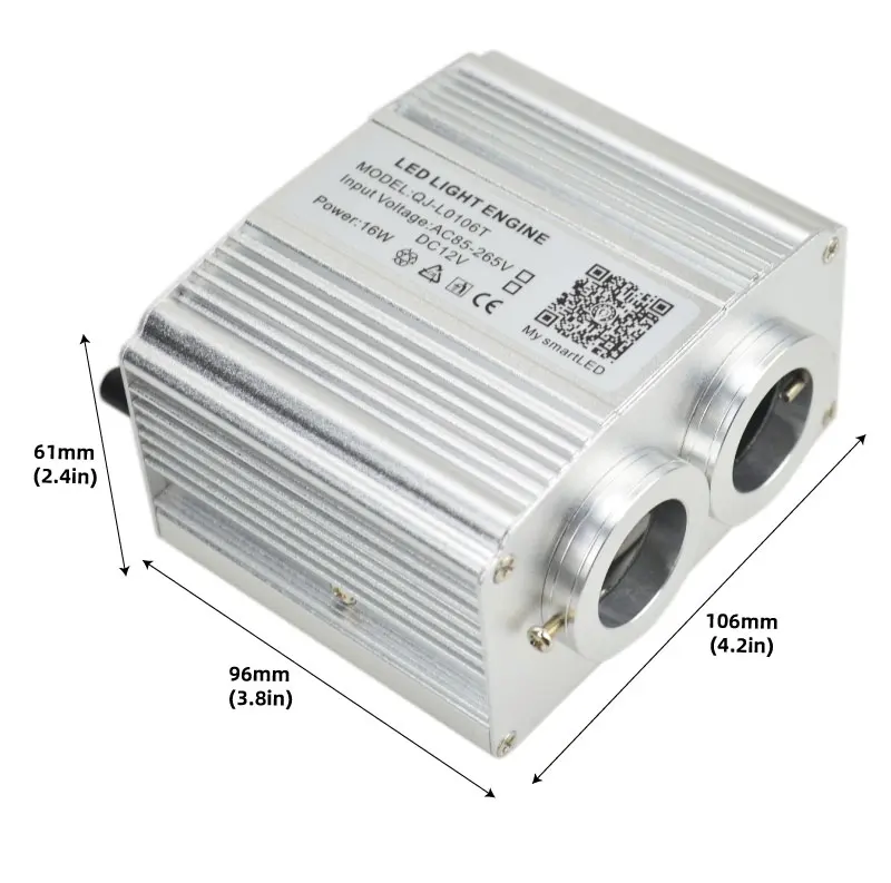 16W 12V Dual ports Car Ceiling Twinkle Effect Touch Control Car Roof Star Sky Light Source LED Engine