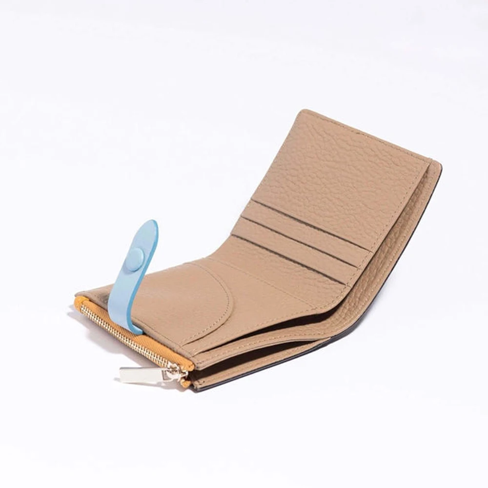 Оптовая продажа, Модные Винтажные женские маленькие дизайнерские кожаные кошельки с держателем для карт на молнии
