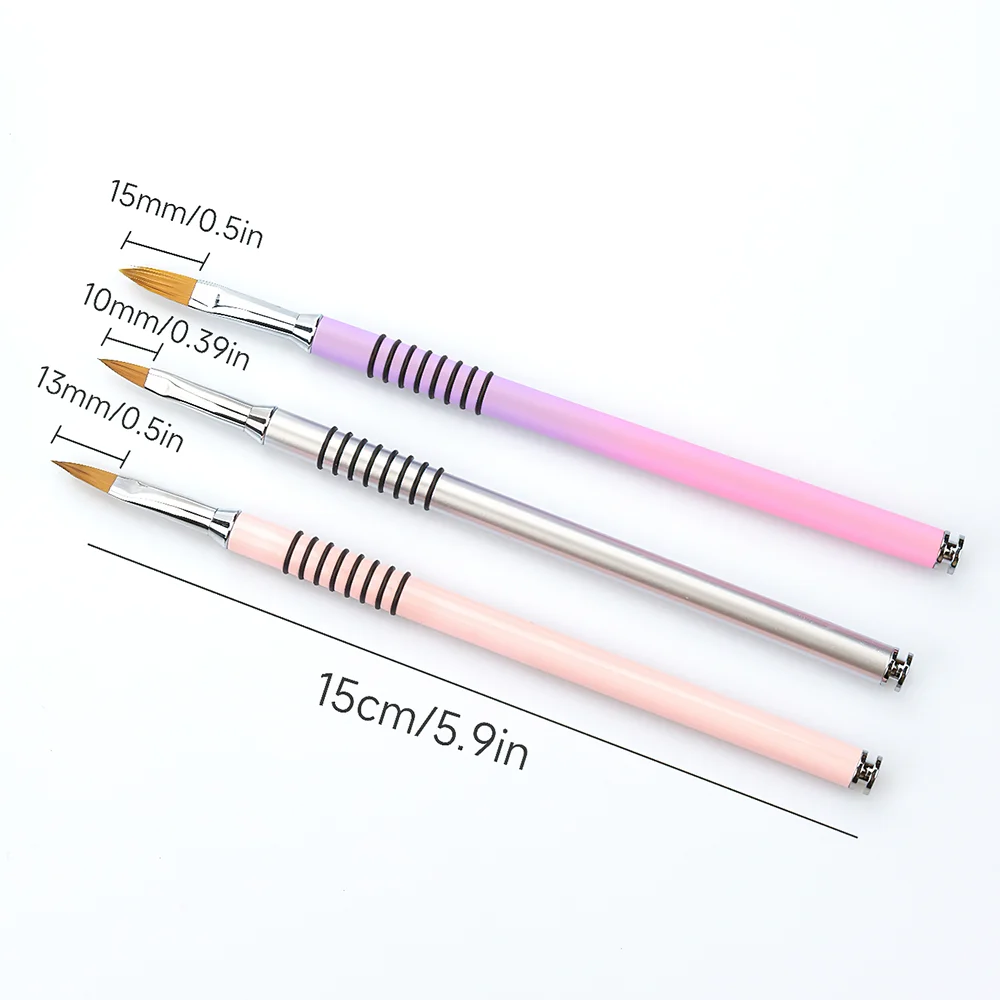 New Design Hot Selling Acrylic Powder Nail Extension 3D Carving DIY Manicure Tool Pen Acrylic Nail Art Brushes for Professionals