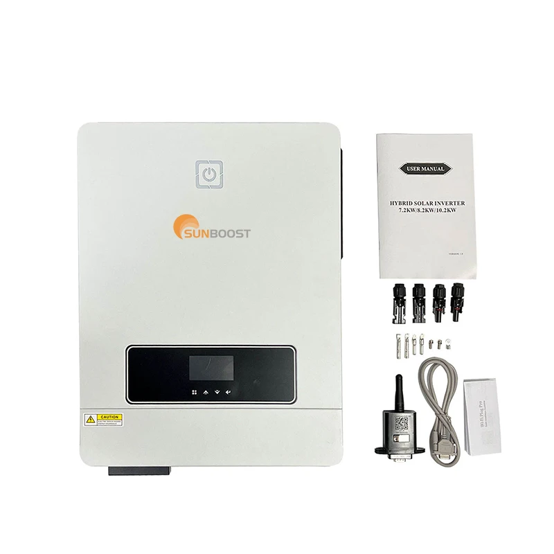 Sunboost 7 кВт 8 10 гибридный солнечный инвертор на сетке с литиевой батареей без сетки
