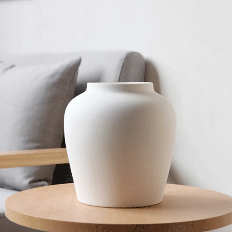 Современная Гостиная Цветочная композиция для дома креативное украшение белая керамическая ваза с