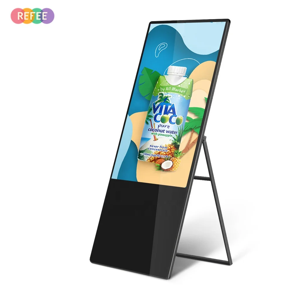 Shenzhen Refee 32inch 43inch 49inch Advertising Screen Lcd Display Portable Kiosk Android Digital Signage