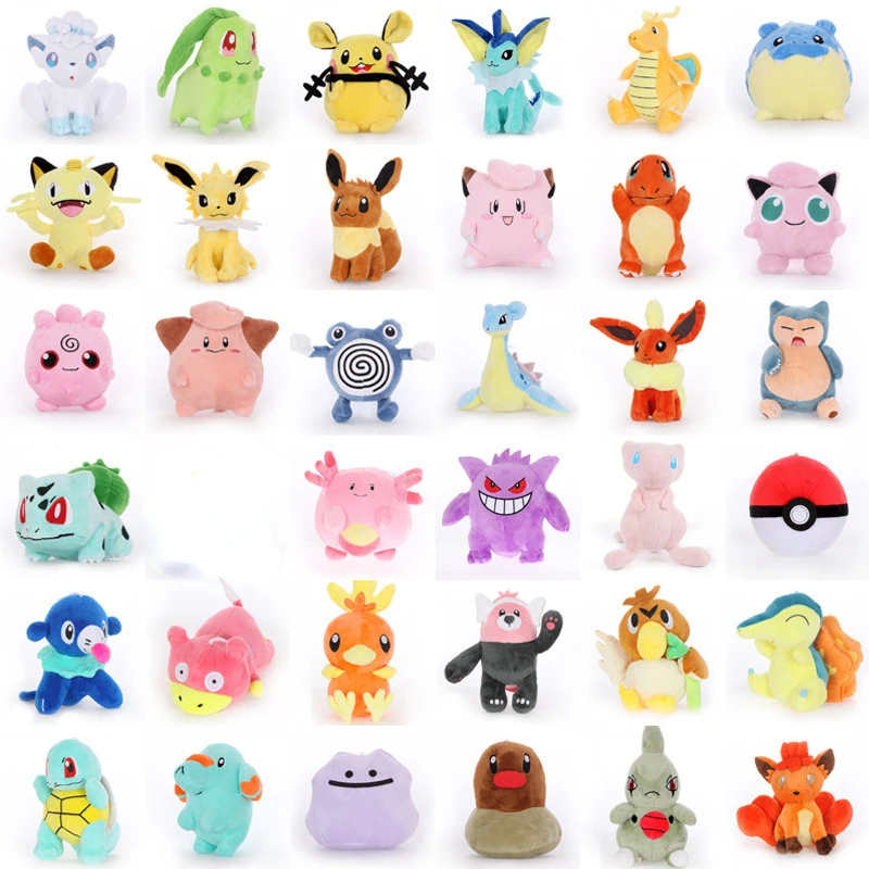 2022 Hot Sale 8 Inch Pokemon Plush Toy Pikachu Plush Squirtle Bulbasaur Charmander Psyduck Stuffed Plush Kids For Gift