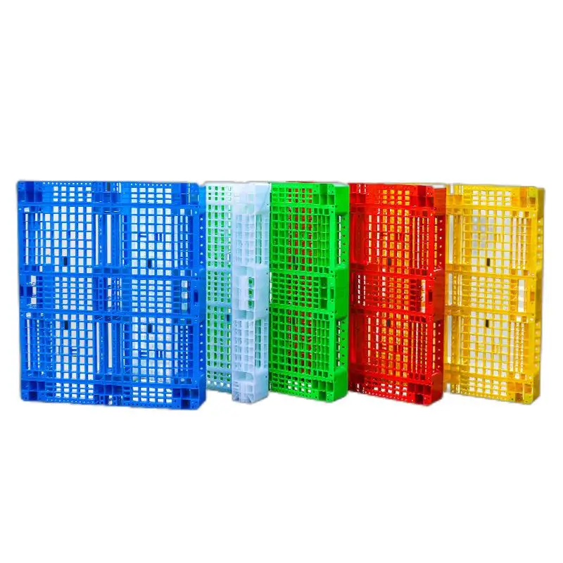 Euro single faced  3 runners plastic pallet reinforced plastic pallets heavy duty pallet plastic