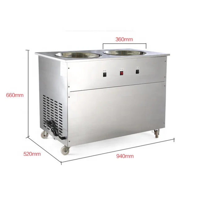 Super Performance Energy-saving Rolled Ice Cream Machine Harte Eis
