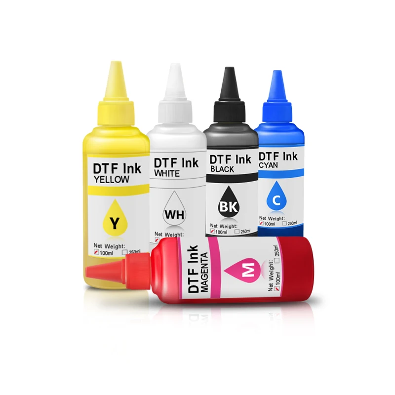 Ocbestjet High Quality 100ML DTF Ink for Digital DTF Tshirt Printing for Tx800 L805 Xp600 I3200 Printhead