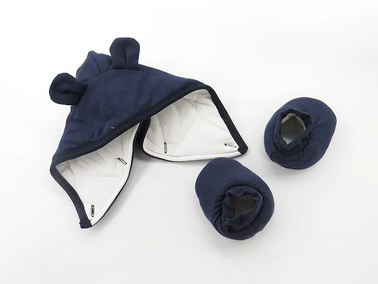 
Newborn Baby Cartoon Bear Snowsuit Warm Fleece Hooded Romper Jumpsuit 