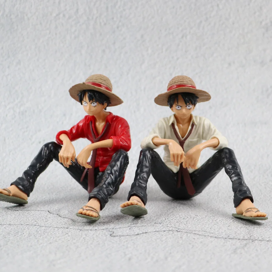 car accessories interior decoration figures PVC cute charater luffy  cartoon doll girl boy collection 3D toy anime action figure