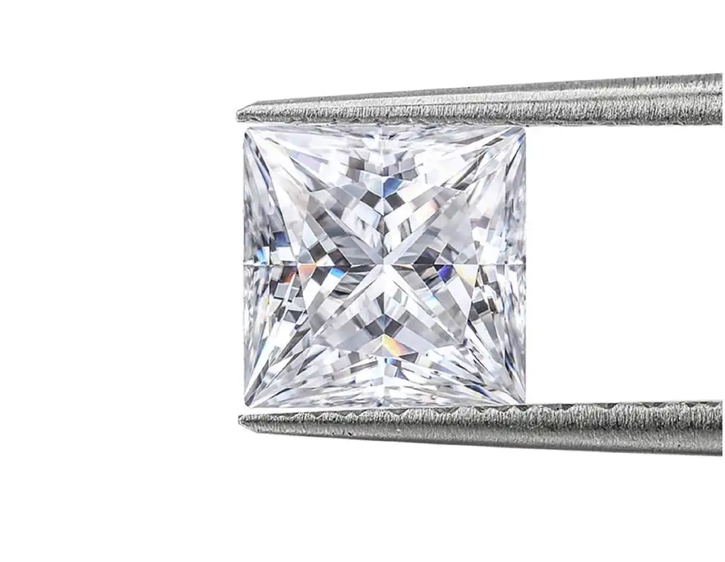 SICGEM Moissanite оптовая цена квадратная форма принцесс Муассанит D Vvs1 принцесса вырезанные из муассанита бриллианты