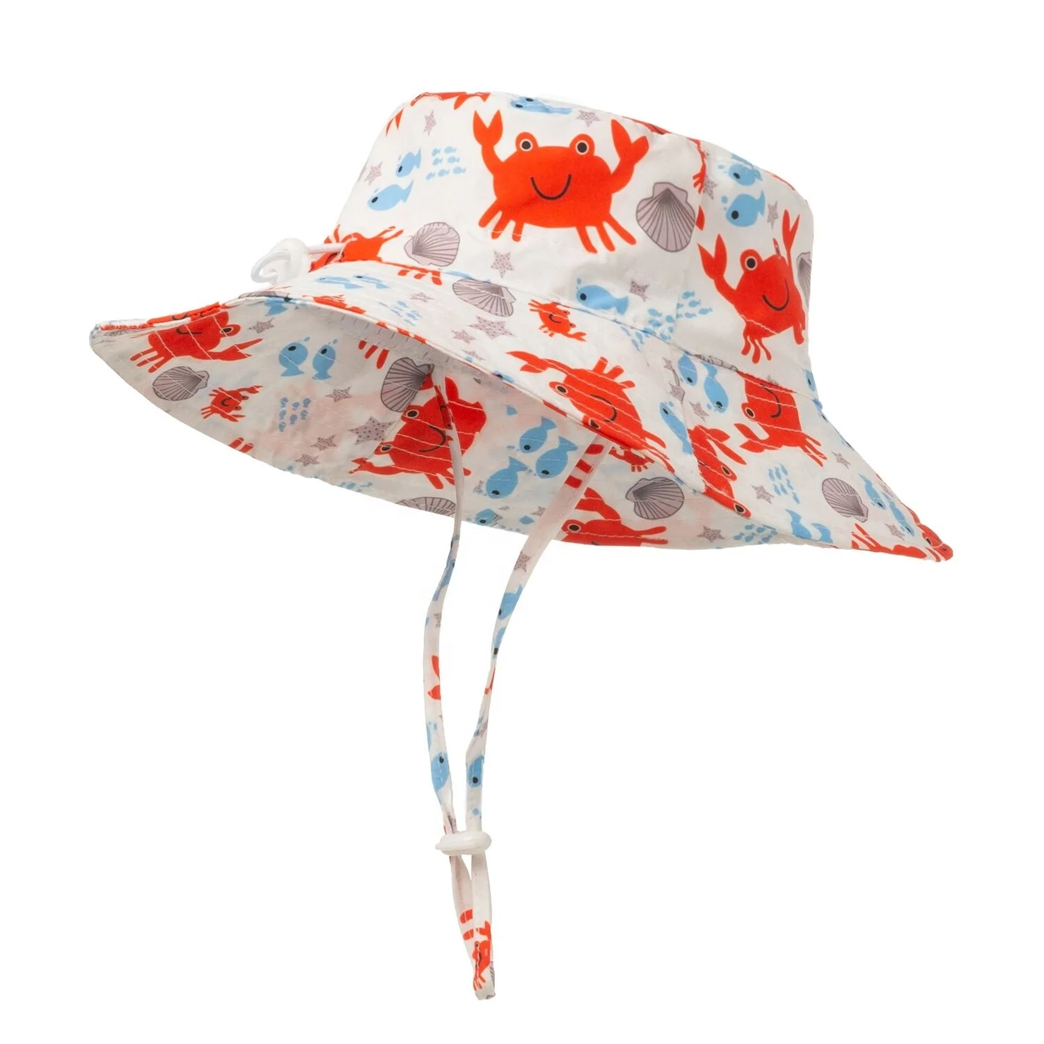 Baby Kids Sun Hats Wide Brim Summer Bucket UV Protective Caps Beach Hat for Toddlers Boys Girls