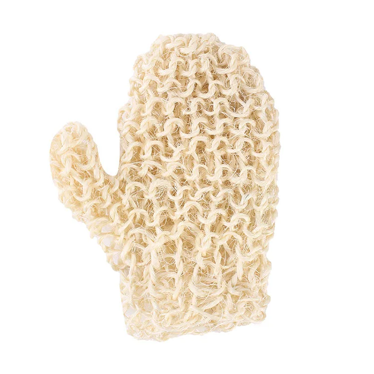 Shower Scrub Resistance Body Massage Sponge Wash Skin Sisal Bath Peeling Exfoliating Mitt Glove