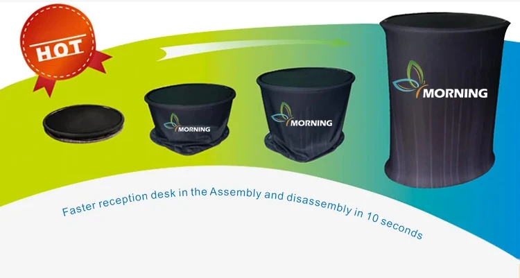 Good Quality Adjustable Portable Trade Show Promotion Table Pop Up Counter Table Stand for trade show booth