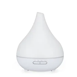 2021 400ml White Wood Aromatherapy Ultrasonic Oil Diffuser Spa Room Atomizer Aroma Diffusers