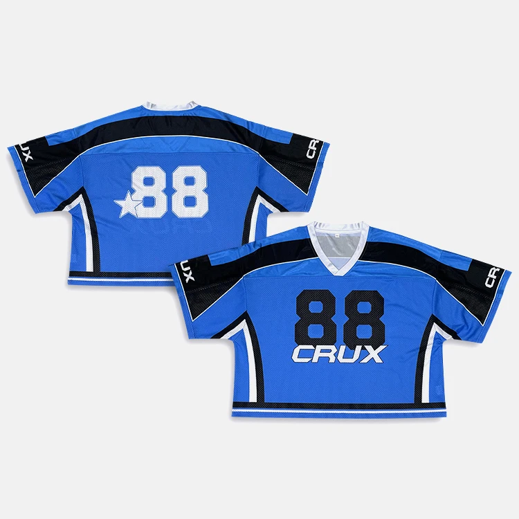 Wholesale Youth American Football Jersey Custom Sublimation American Football Practice Mesh Jersey