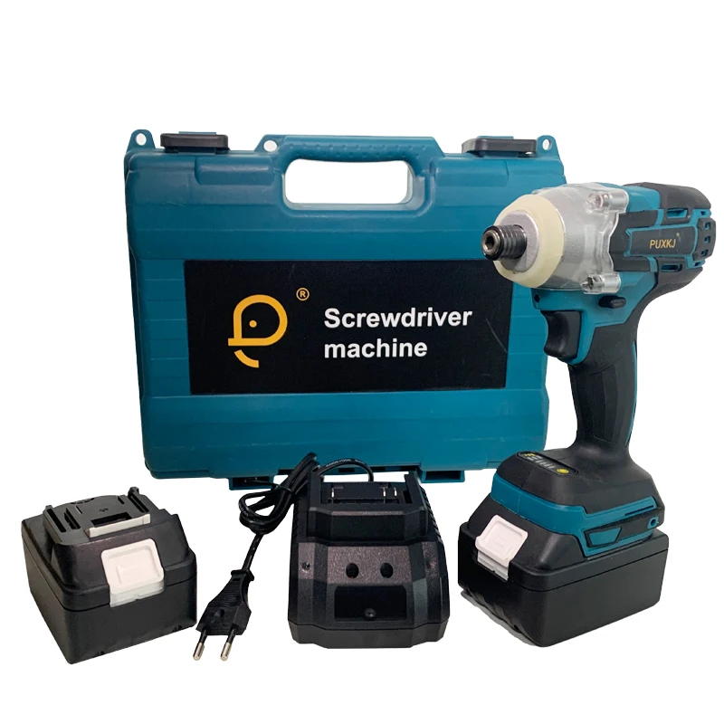 21V Electric Brushless Impact power Wrench Cordless li-ion Battery Rechargeable Power Tools variable  speed electric wrench