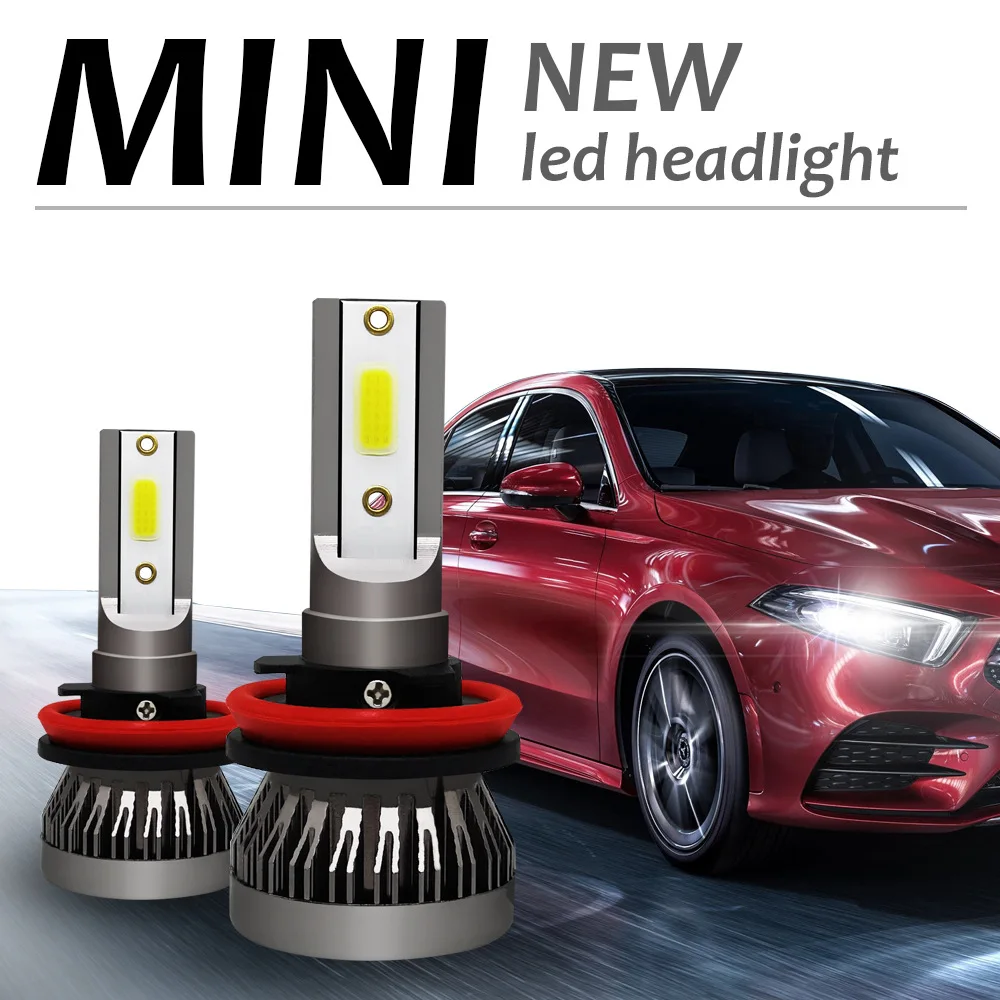 Mini headlight wholesale lots 6000 h4 360 car lamp led h11 led fog light 48 csp bulb led car lights 2 years warranty