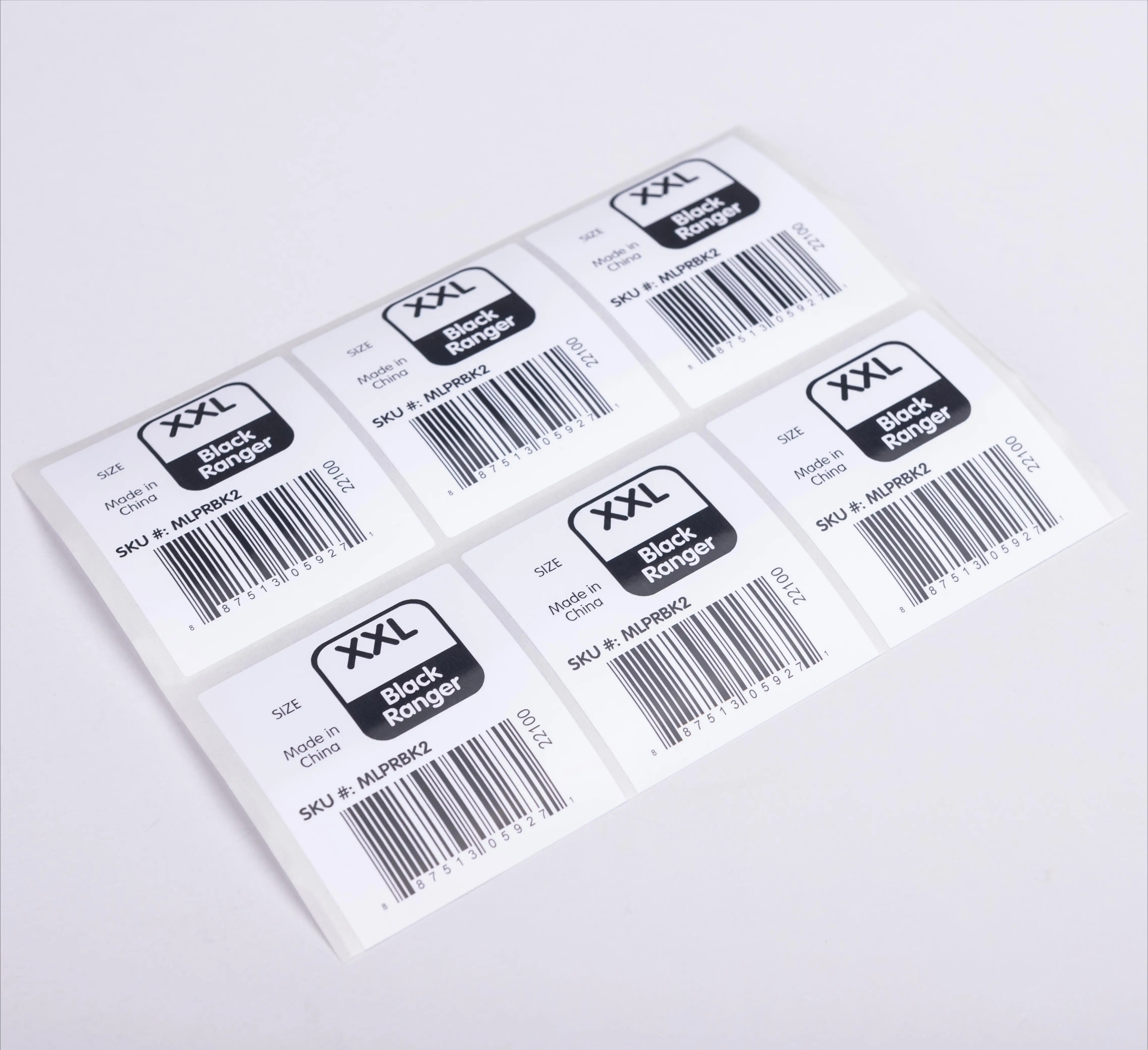 High Quality Competitive Price Garment Accessories Packing Sticky Paper, Sticker-Label,Label Garment Sticker