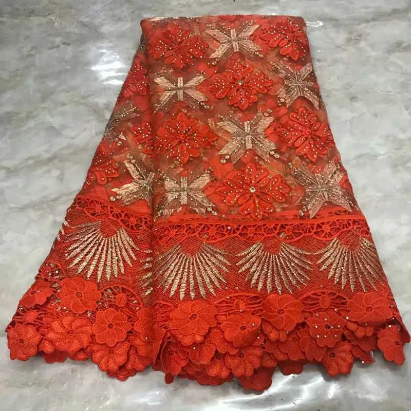 AL2509  nigerian lace fabric 2019 beautiful french lace african lace stones fabric tulle net for women dresses