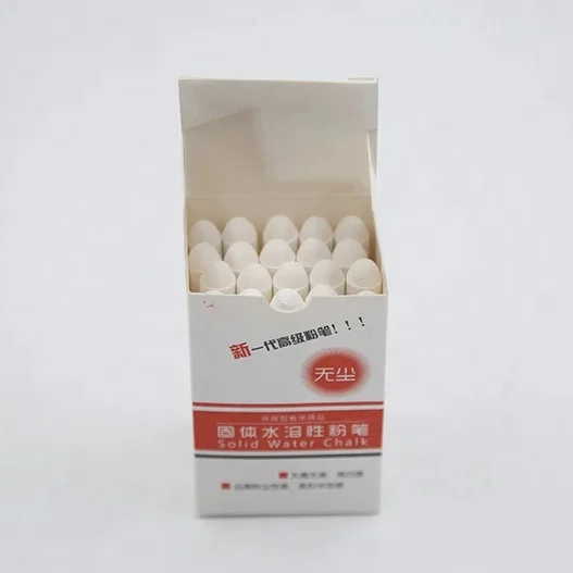 New Trend Product White Dustless Chalk 20pcs Eco-friendly Washable Colored Chalk