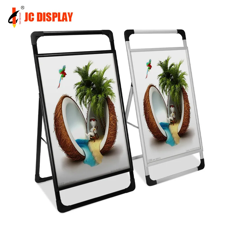 China factory easy handle single side aluminum stable display rack poster stand advertising