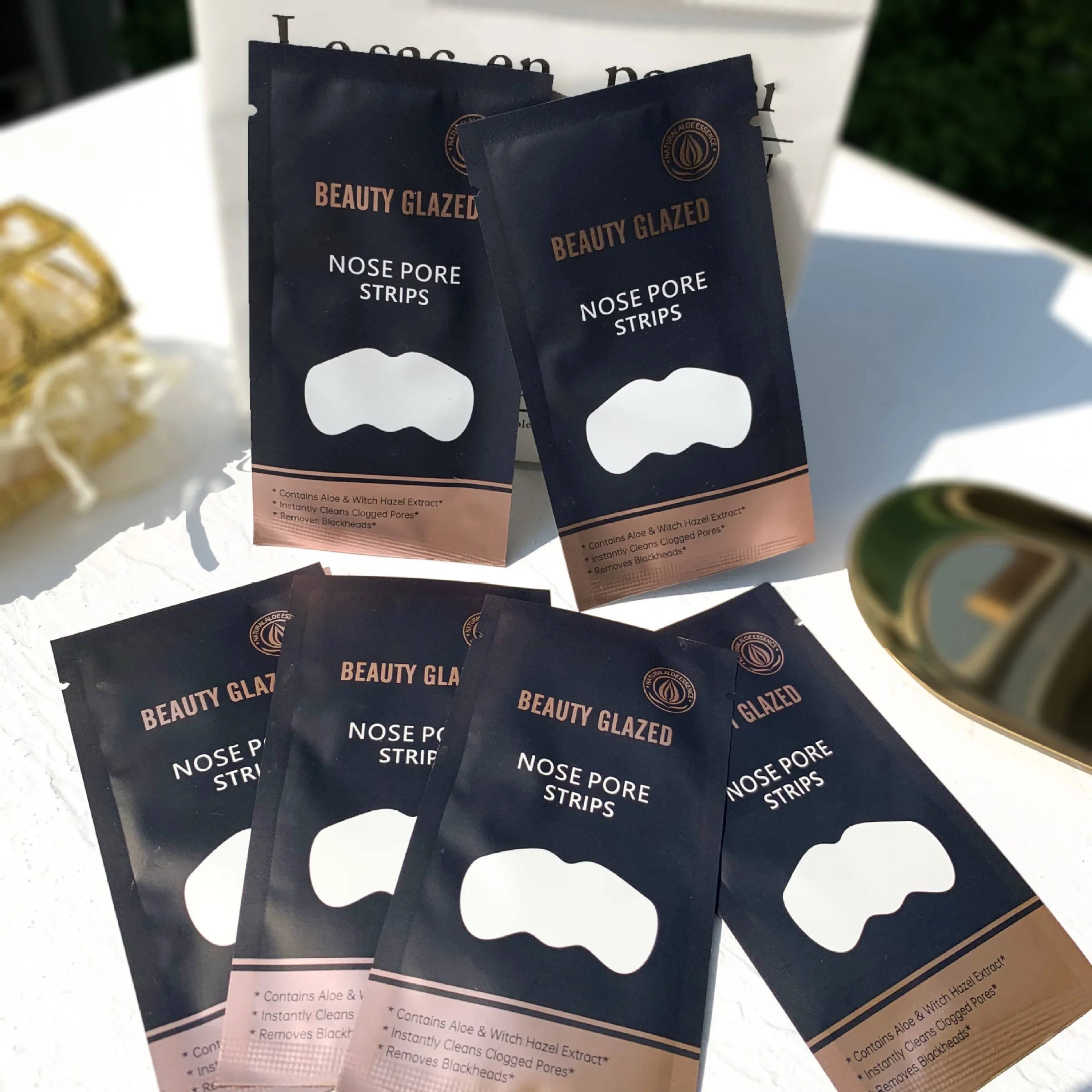 Beauty Glazed Deep Cleansing Purifying Peel Off Black Mud Facial Mask Remove Blackhead Nose Strip Acne Remover Black Mask