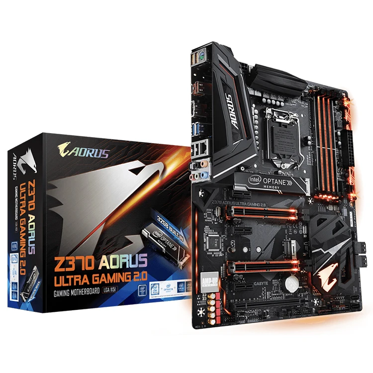 GIGABYTE Z370 AORUS ULTRA GAMING 2.0-OP Motherboard with Optane Memory Intel Z370 Chipset Supports 8th Gen Intel Core Processors