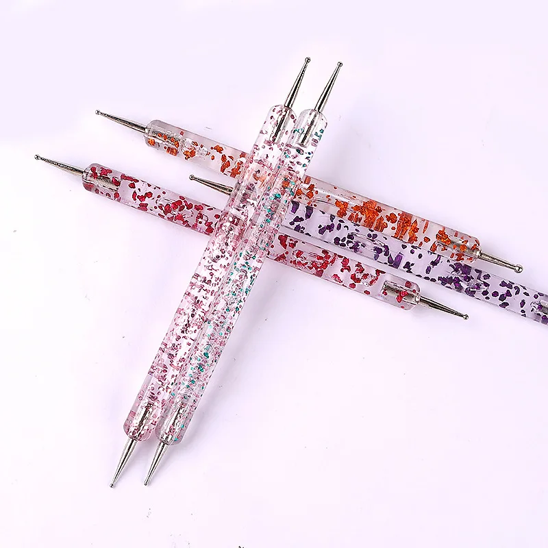 5pcs Nail Art Brushes Dotting Pen Acrylic Flower Dot Drawing Painting Manicure Tools Dual-ended Nail Decoration Accessories